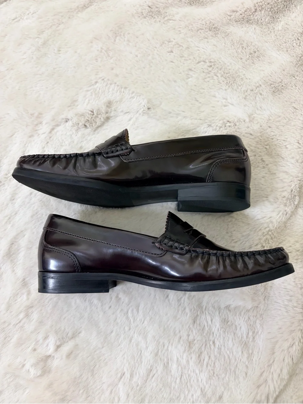 NWOB Marc Joseph NY East Village 2.0 Penny Loafers Oxblood Burgundy Size 8 - Picture 5 of 12